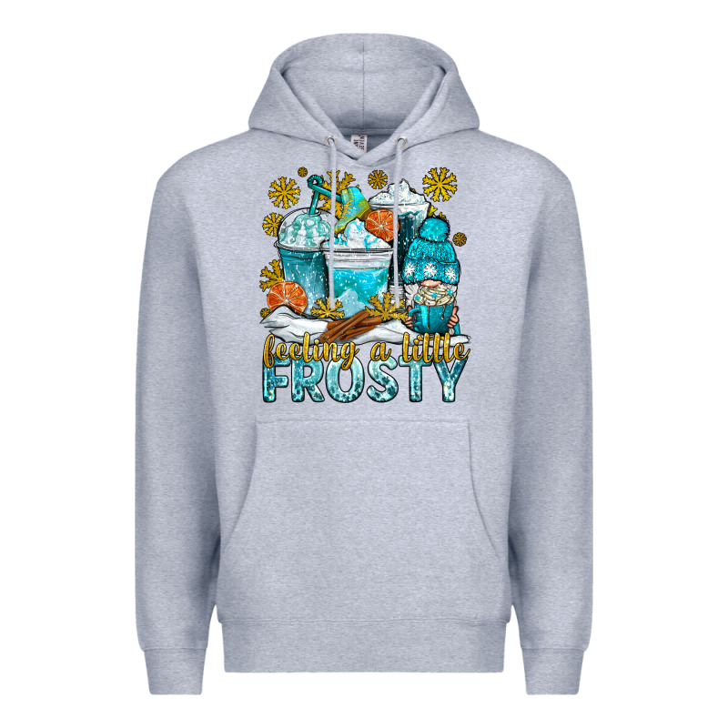 Feeling A Little Frosty Coffee Cups Premium Hoodie by NancyCooperArtShop | Teevron