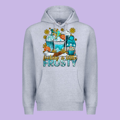 Feeling A Little Frosty Coffee Cups Premium Hoodie Designed By Nancycooperartshop