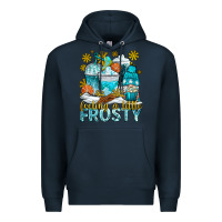 Navy feeling a little frosty coffee cups Premium Hoodie - NancyCooperArtShop
