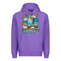 Purple feeling a little frosty coffee cups Premium Hoodie - NancyCooperArtShop