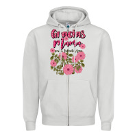 Dove Grey gracias mama por tu infinito amor Zipper Hoodie - JahusDesignShop