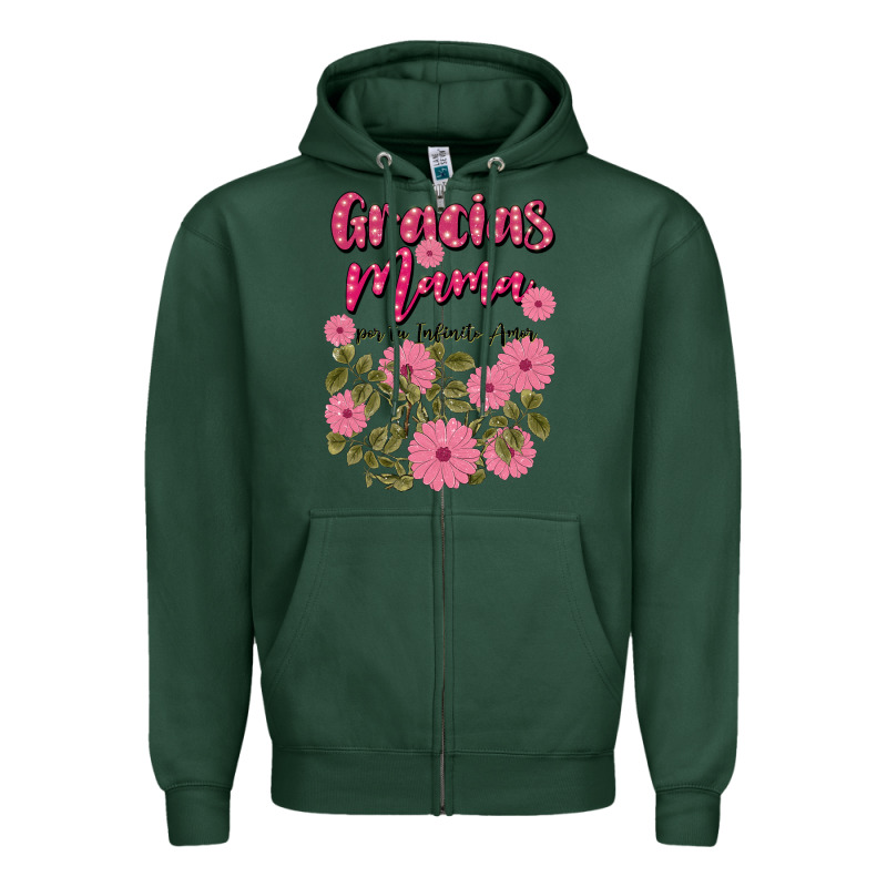 Gracias Mama Por Tu Infinito Amor Zipper Hoodie by JahusDesignShop | Teevron