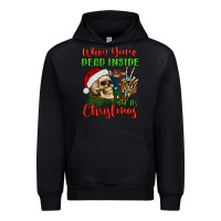 Black when you’re dead inside but it's christmas Urban Hoodie - BundleAndBundleShop
