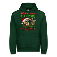Forest Green when you’re dead inside but it's christmas Urban Hoodie - BundleAndBundleShop