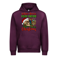 Mauve Wine when you’re dead inside but it's christmas Urban Hoodie - BundleAndBundleShop