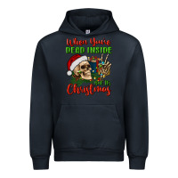 Navy when you’re dead inside but it's christmas Urban Hoodie - BundleAndBundleShop