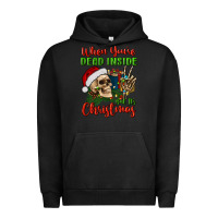 Pigment Black when you’re dead inside but it's christmas Urban Hoodie - BundleAndBundleShop