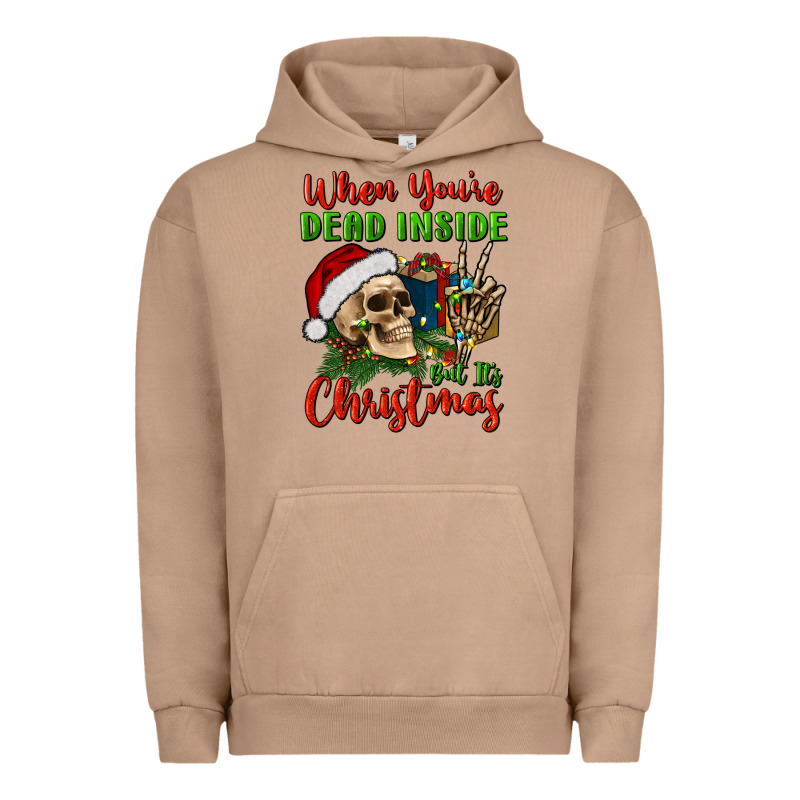 When You’re Dead Inside But It's Christmas Urban Hoodie by BundleAndBundleShop | Teevron