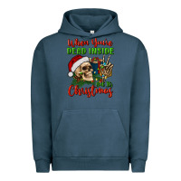 Pigment Midnight Navy when you’re dead inside but it's christmas Urban Hoodie - BundleAndBundleShop