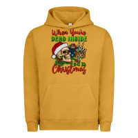 Pigment Peanut Butter when you’re dead inside but it's christmas Urban Hoodie - BundleAndBundleShop