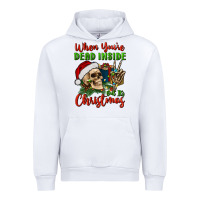 White when you’re dead inside but it's christmas Urban Hoodie - BundleAndBundleShop