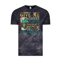 Cloud Black give me coffee to get me started Vintage Tee - texasbilliewilder