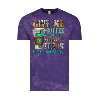 Cloud Purple give me coffee to get me started Vintage Tee - texasbilliewilder