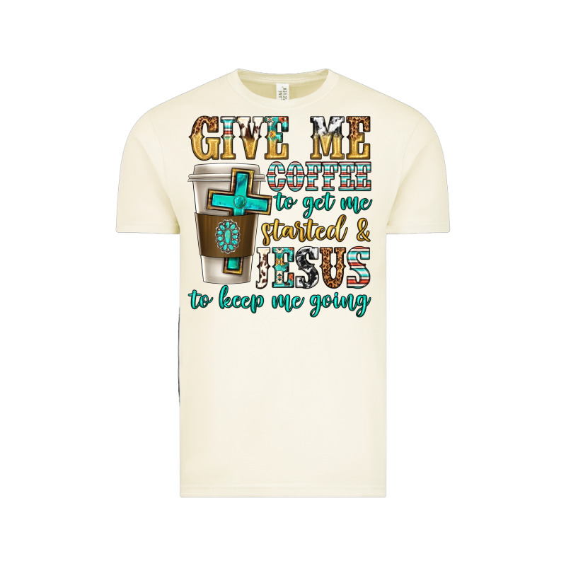 Give Me Coffee To Get Me Started Vintage Tee by texasbilliewilder | Teevron