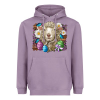 Lavender easter sheep eggs butterfly daisys leopard glitter wooden Heavyweight Hoodie - Artiststas