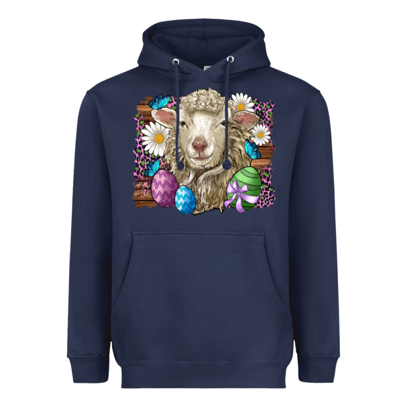 Easter Sheep Eggs Butterfly Daisys Leopard Glitter Wooden Heavyweight Hoodie by Artiststas | Teevron