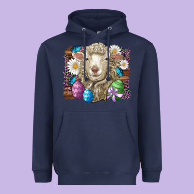Easter Sheep Eggs Butterfly Daisys Leopard Glitter Wooden Heavyweight Hoodie Designed By Artiststas