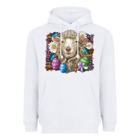 White easter sheep eggs butterfly daisys leopard glitter wooden Heavyweight Hoodie - Artiststas