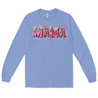 Colony Blue pink flowers mama Long Sleeve Tee - Zillion Design Studio