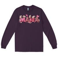Plum pink flowers mama Long Sleeve Tee - Zillion Design Studio