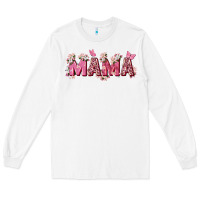 White pink flowers mama Long Sleeve Tee - Zillion Design Studio