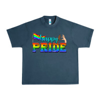 Midnight Navy happy pride Urban Heavy Tee - texasbilliewilder