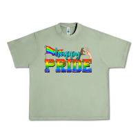 Oil Green happy pride Urban Heavy Tee - texasbilliewilder