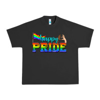 Pigment Black happy pride Urban Heavy Tee - texasbilliewilder