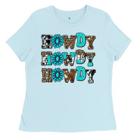 Baby Blue howdy howdy howdy Ladies Tee - AdoDesignShop