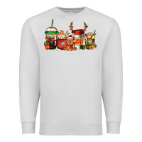 Dove Grey Reindeer Christmas Coffee Cups Premium Sweatshirt - Jasminsmagicworld