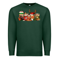 Sports Green Reindeer Christmas Coffee Cups Premium Sweatshirt - Jasminsmagicworld