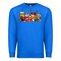 True Royal Reindeer Christmas Coffee Cups Premium Sweatshirt - Jasminsmagicworld