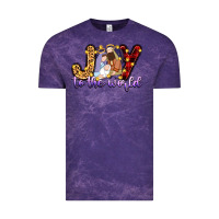 Cloud Purple joy to the world Vintage Tee - Zillion Design Studio