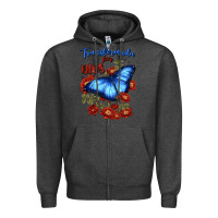 Charcoal Heather transformada por dios Zipper Hoodie - JahusDesignShop