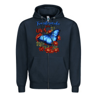 Navy transformada por dios Zipper Hoodie - JahusDesignShop