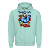 Seafoam transformada por dios Zipper Hoodie - JahusDesignShop