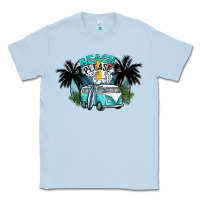 Dusty Blue beach please Classic Tee - SublimationCraftShop