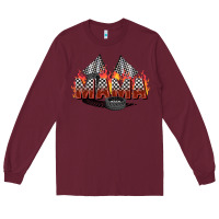 Burgundy race mama Long Sleeve Tee - Zillion Design Studio