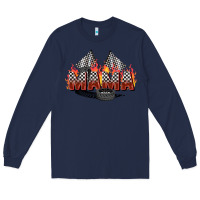 Navy race mama Long Sleeve Tee - Zillion Design Studio