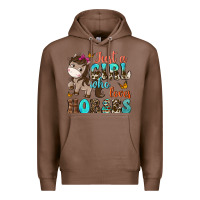 Chestnut just a girl who loves horses Premium Hoodie - NancyCooperArtShop