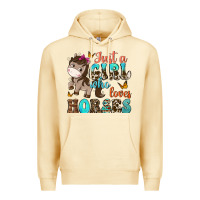 Pina Colada just a girl who loves horses Premium Hoodie - NancyCooperArtShop