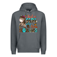 Rock just a girl who loves horses Premium Hoodie - NancyCooperArtShop