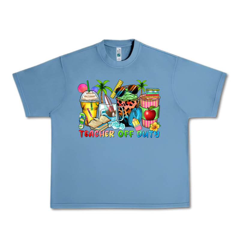 Teacher Off Duty Coffee Cups Urban Heavy Tee by Zillion Design Studio | Teevron