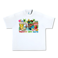 White teacher off duty coffee cups Urban Heavy Tee - Zillion Design Studio