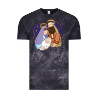 Cloud Black holy night jesus birth Vintage Tee - Zillion Design Studio