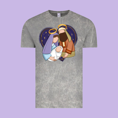 Holy Night Jesus Birth Vintage Tee Designed By Zillion Design Studio