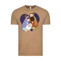 Vintage Coffee holy night jesus birth Vintage Tee - Zillion Design Studio