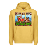 Antique Gold holiday and santa. claus Premium Hoodie - AdoDesignShop