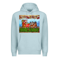 Blue Mist holiday and santa. claus Premium Hoodie - AdoDesignShop