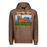 Chestnut holiday and santa. claus Premium Hoodie - AdoDesignShop